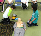 心肺蘇生法講習の写真