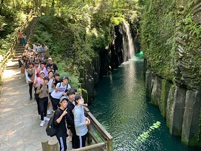 ２組 高千穂峡 布施高校 74期生 修学旅行ブログ