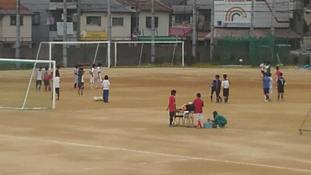 考査終了時のグラウンド