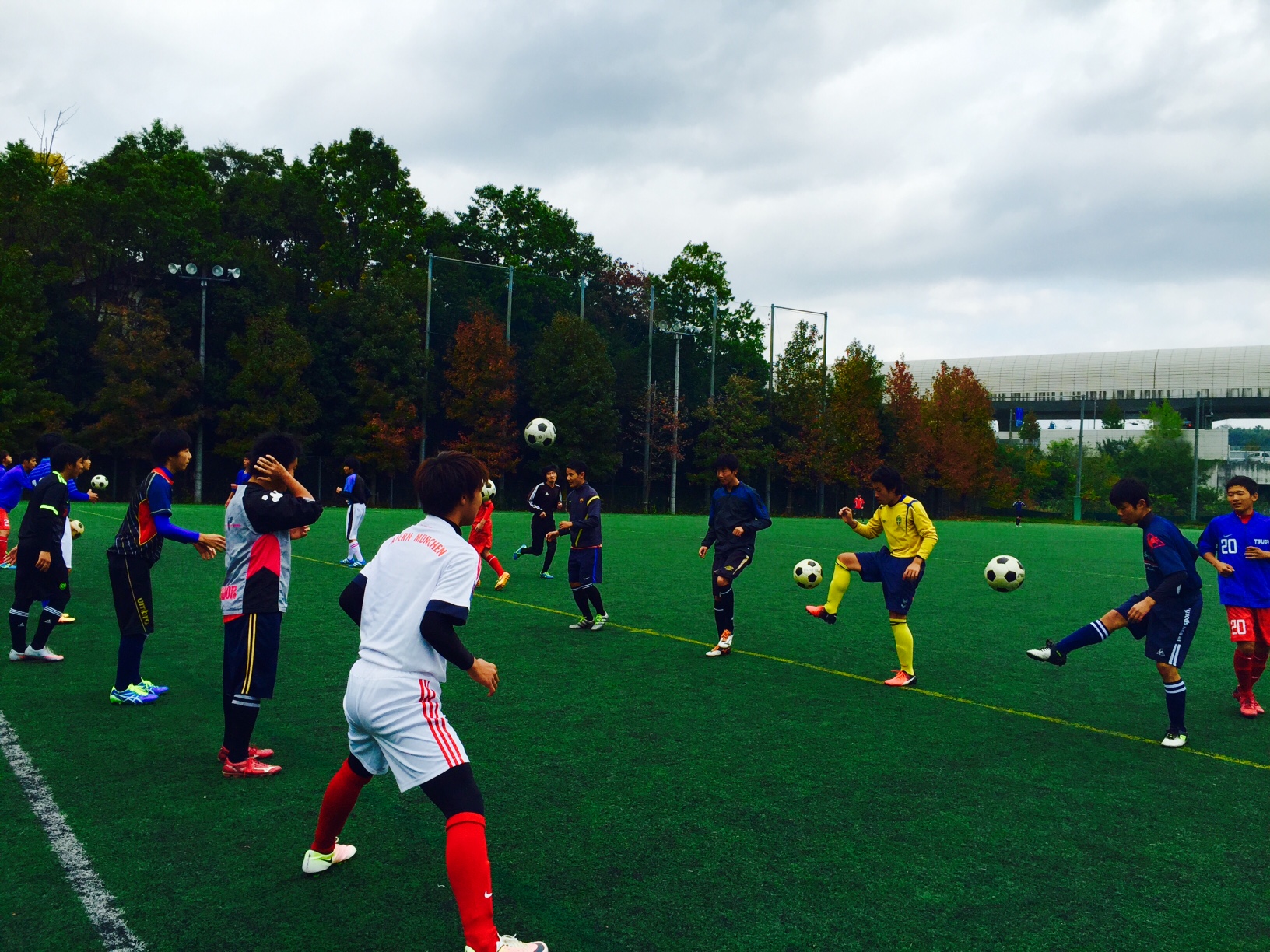 大阪国際大学で練習でした 枚方津田高校サッカー部