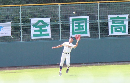 280723野球ベスト16入り２レフトフライ木村.JPG