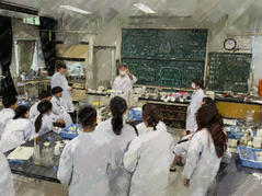 230713【写真】授業の風景39（２年「化学特講、鉄の反応実験） (1).JPGのサムネイル画像