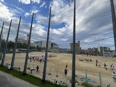 240830【写真】体育祭準備（グラウンド練習がスタートしました！） (2).JPGのサムネイル画像