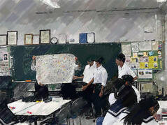 250912【写真】授業の風景59（１年「家庭基礎」、人生すごろく（完成）） (1).JPGのサムネイル画像