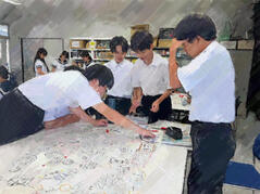 250912【写真】授業の風景59（１年「家庭基礎」、人生すごろく（完成）） (3).JPGのサムネイル画像