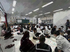 251112【写真】授業の風景77（１年「家庭基礎」、親子交流授業） (8).JPGのサムネイル画像