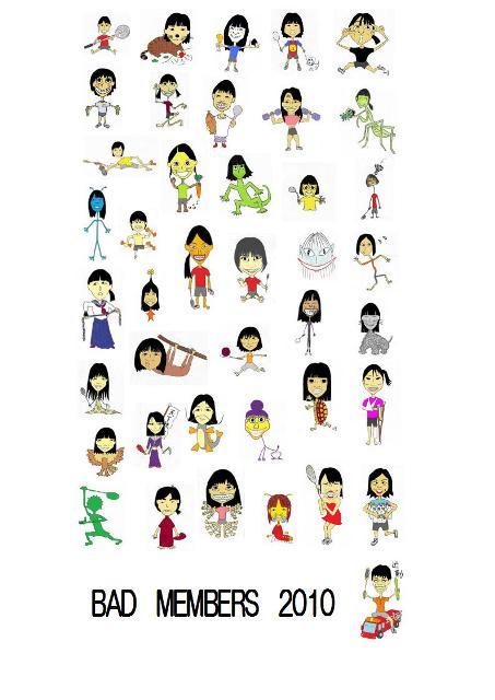 バドミントン部メンバー 2010