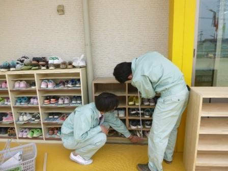 池上わかば保育園の靴箱制作 大阪府立和泉総合高校全日制 池上わかば保育園の靴箱制作 大阪府立和泉総合高校全日制