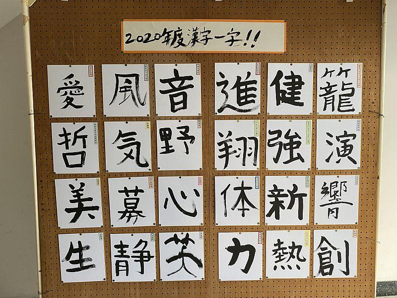 今年の漢字一文字の書初めを行いました かつだるまブログ