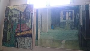 絵画展示：本館階段踊り場
