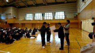 宿泊研修2日目、白梅体育館3