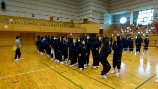 宿泊研修2日目、白梅体育館1