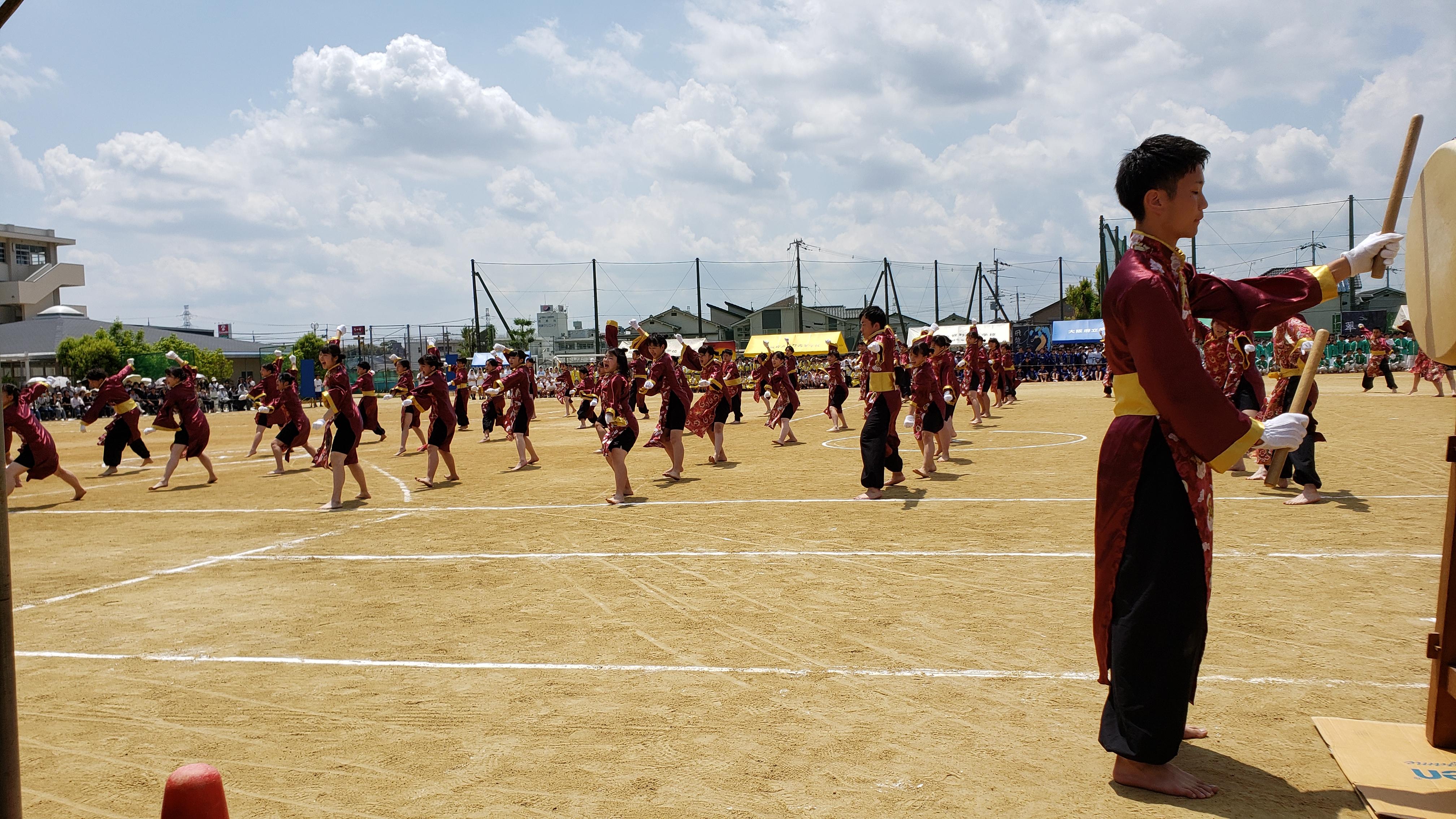 6月5日 水 応援合戦は体育祭の華 赤団 体育祭 牧野高校校長ブログ