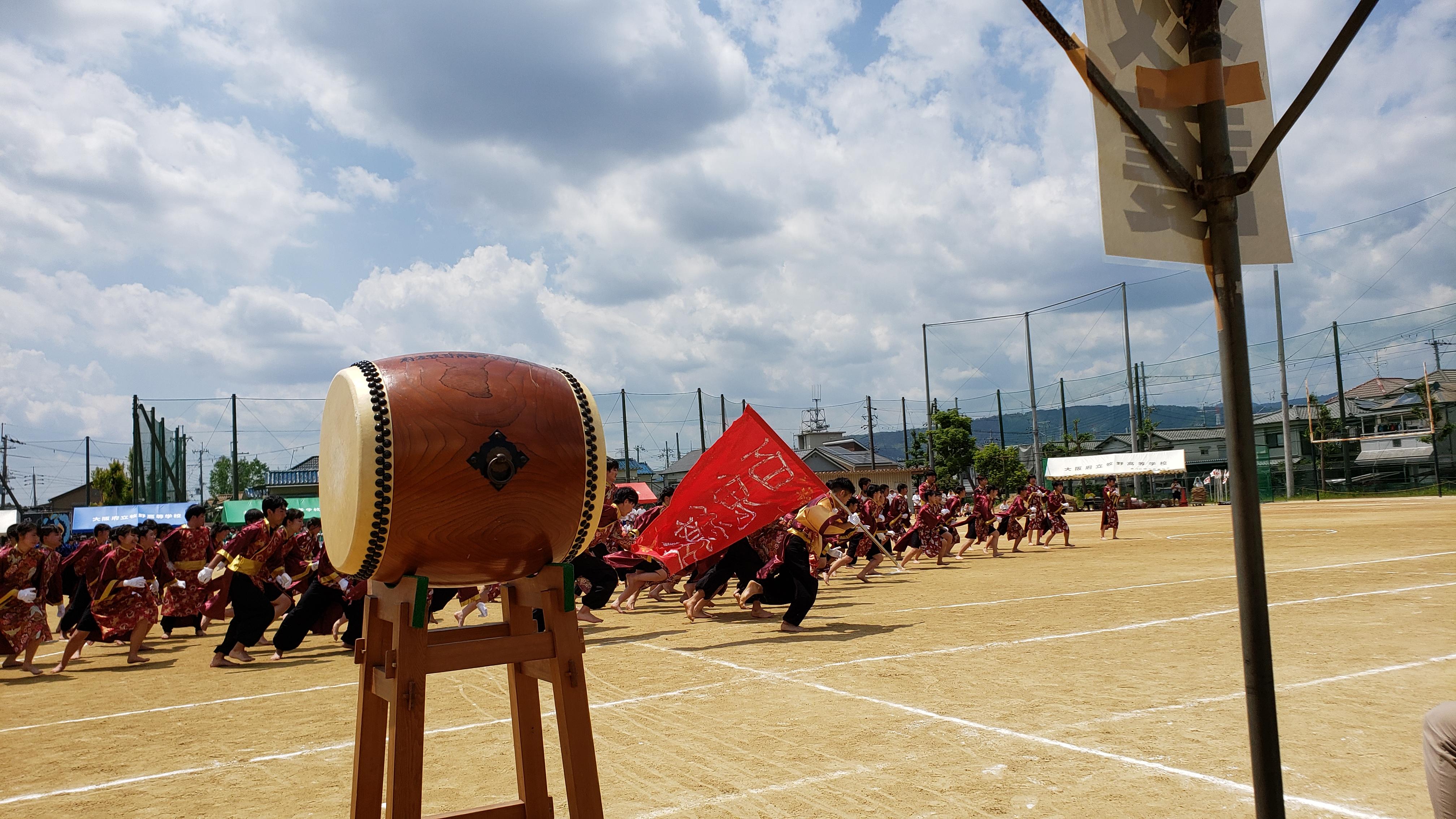 6月5日 水 応援合戦は体育祭の華 赤団 体育祭 牧野高校校長ブログ