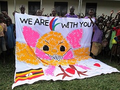 Kasale children receive flag.jpg