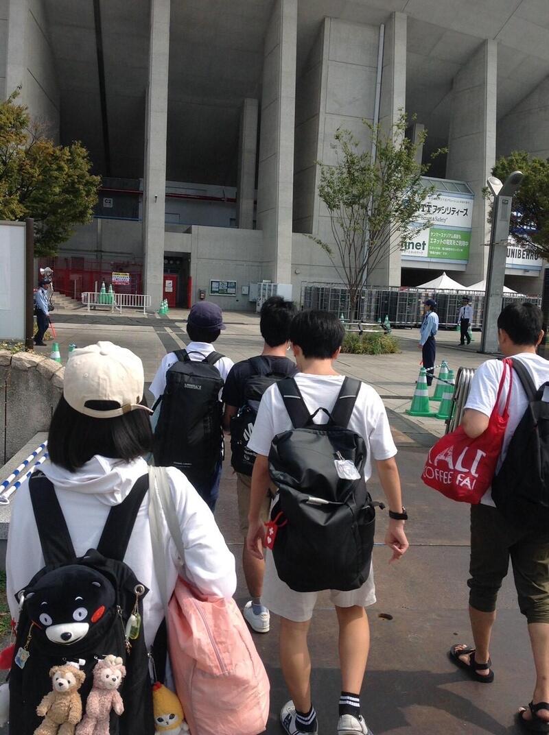 長居公園に到着