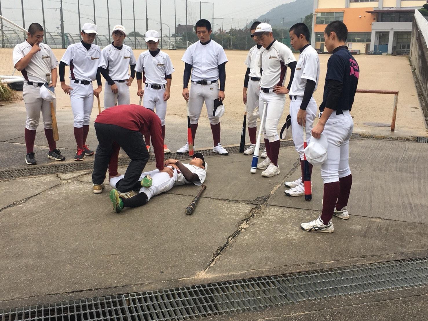 11 8 水 練習風景 Peak Performanceによるトレーニング講座 大阪府立島本高等学校硬式野球部