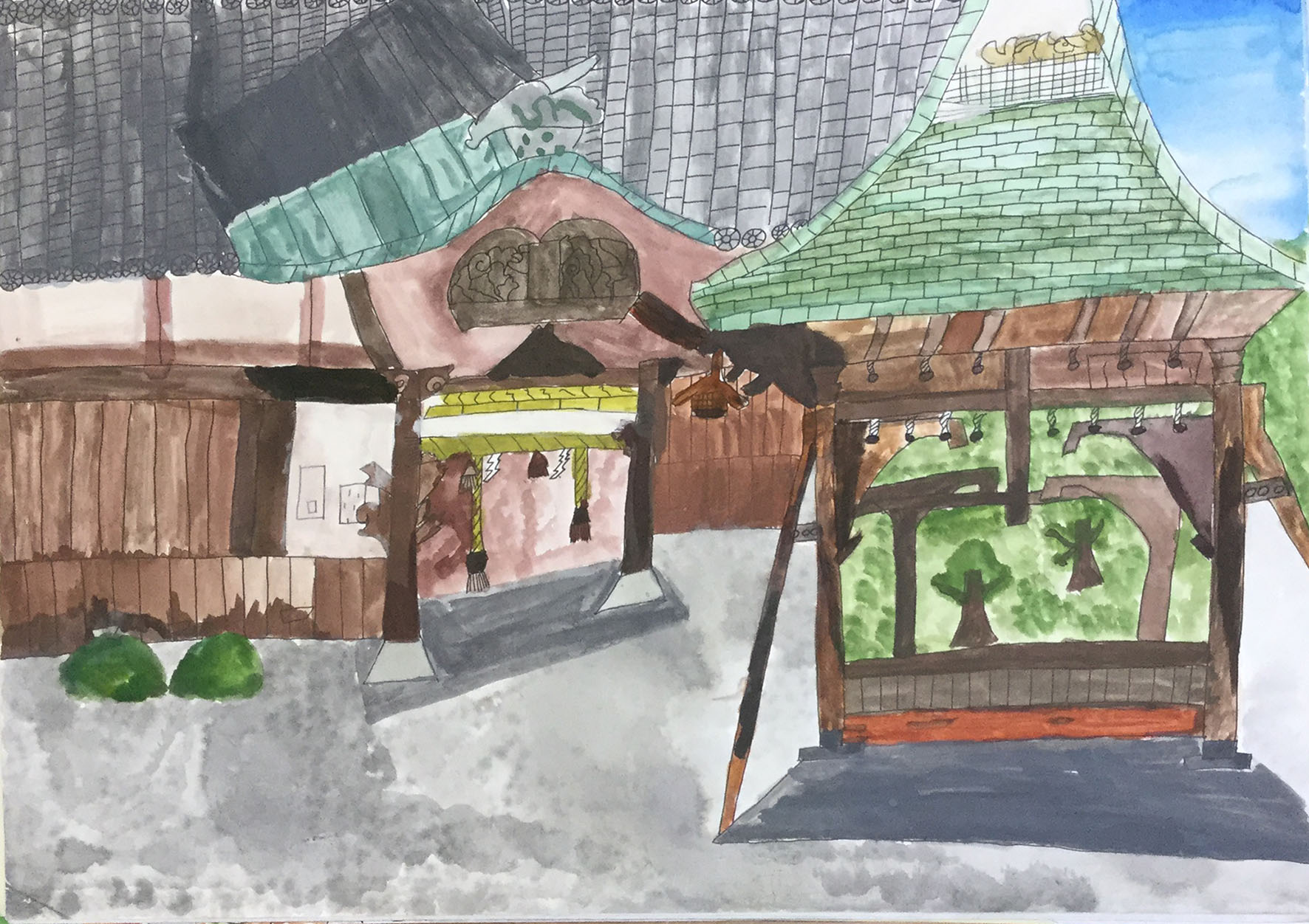 泉佐野市立長南小学校　5年生　蟻通神社