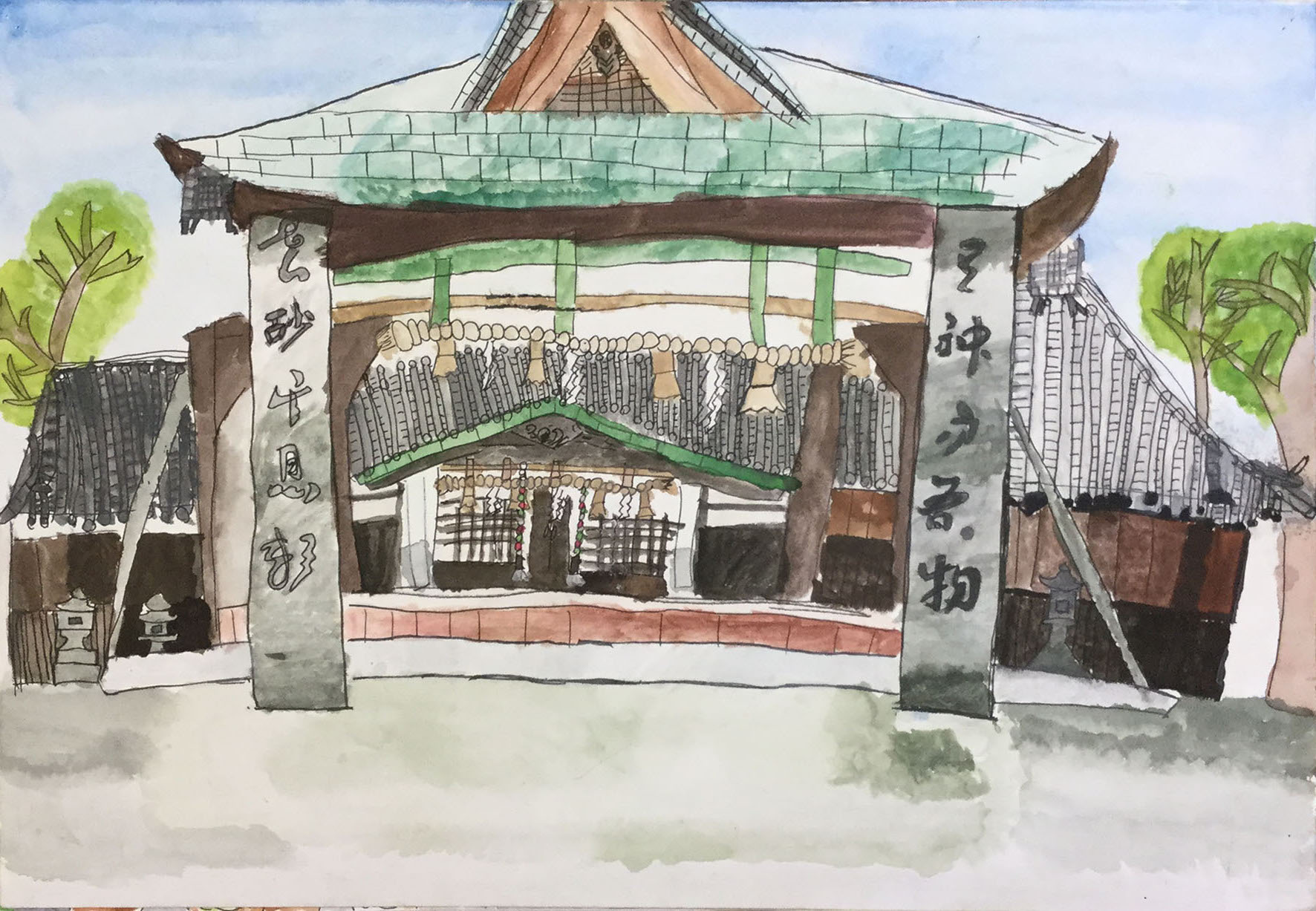 泉佐野市立長南小学校　5年生　蟻通神社