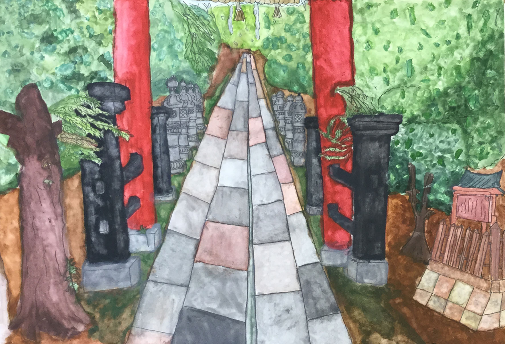 泉佐野市立長南小学校　5年生　蟻通神社