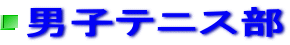 男子テニス部 
