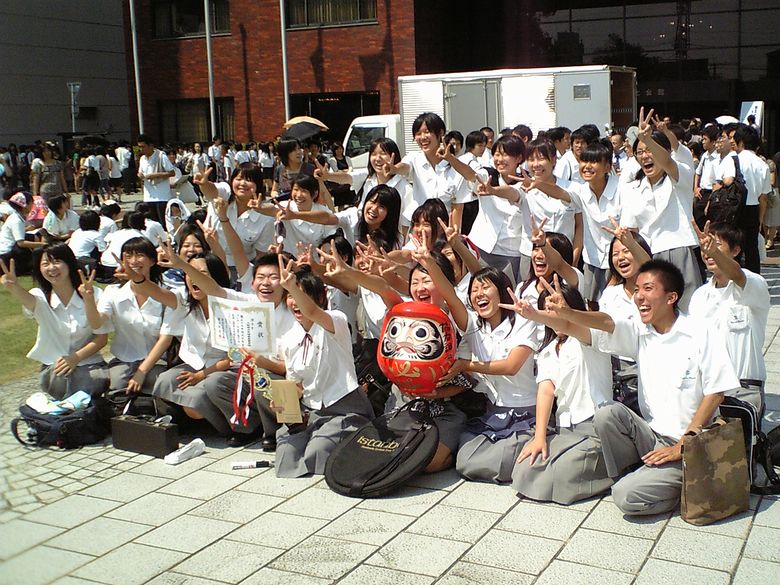 2007年関西吹奏楽コンクール優秀賞受賞・記念撮影の撮影