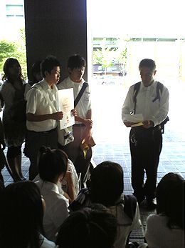 2007年大阪府吹奏楽コンクール府大会での審査講評の読み上げ