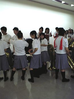 2007年関西吹奏楽コンクール控え室風景