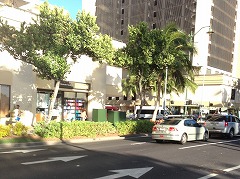 右側通行の道路