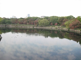 内濠の様子(西)