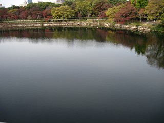 内濠の様子(西)
