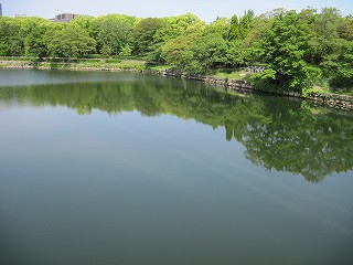 内濠の様子(西)