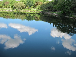 内濠の様子(西)