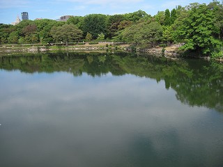 内濠の様子(西)