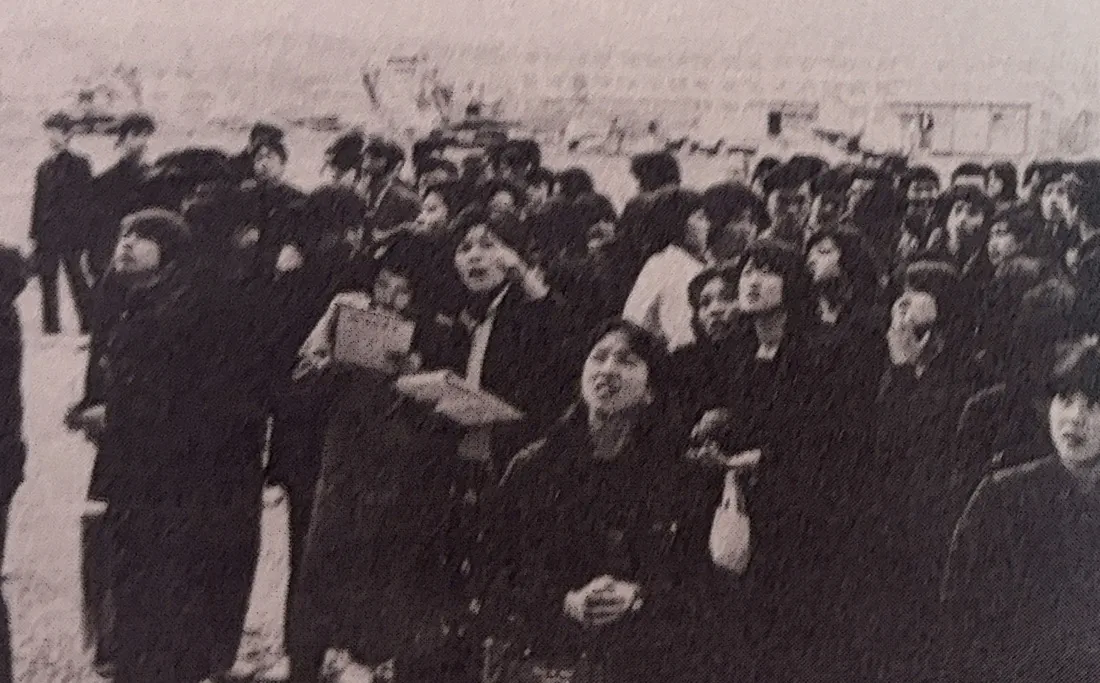 一期生合格発表の様子