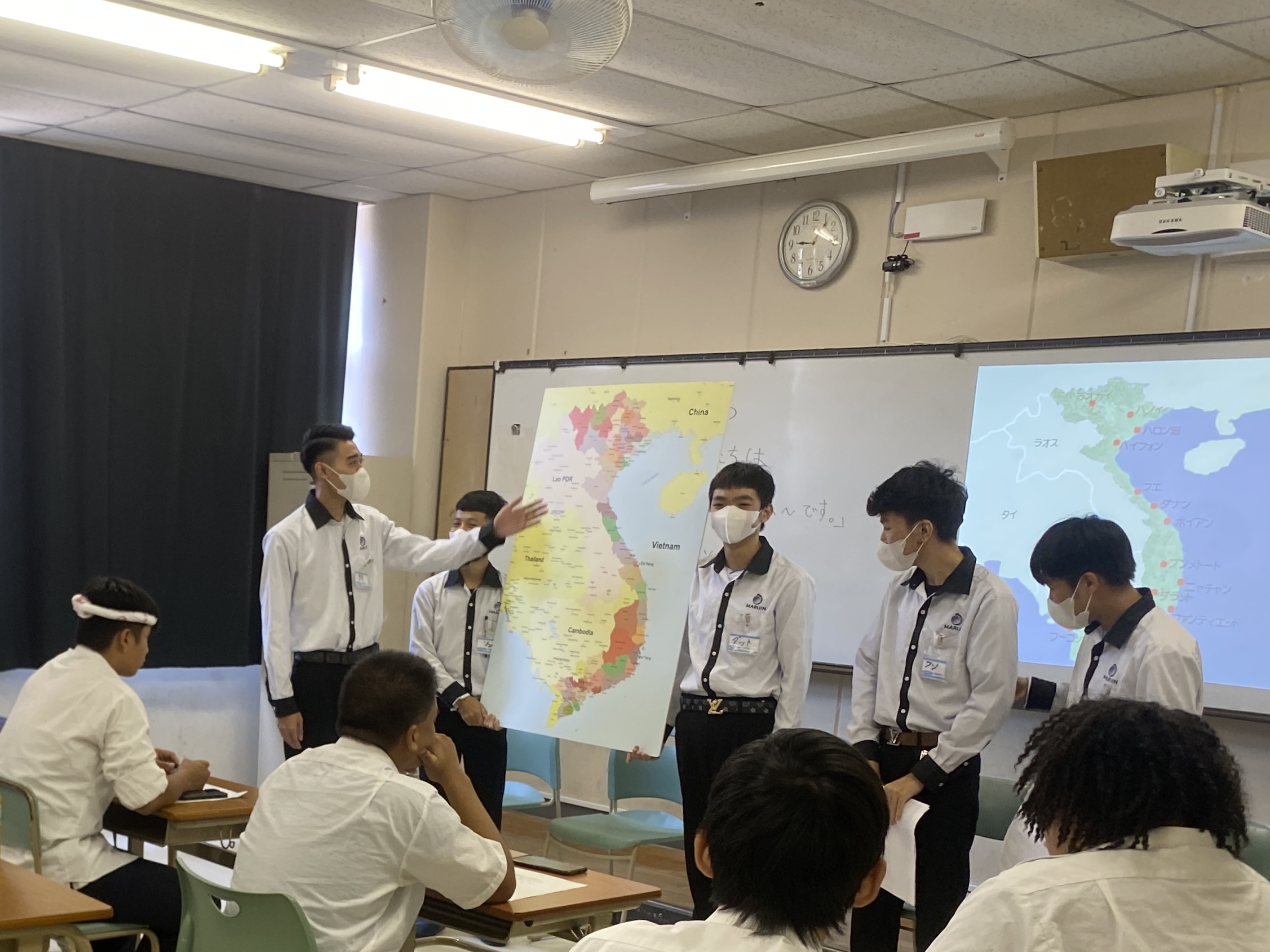 トナム人技能実習生との交流授業1