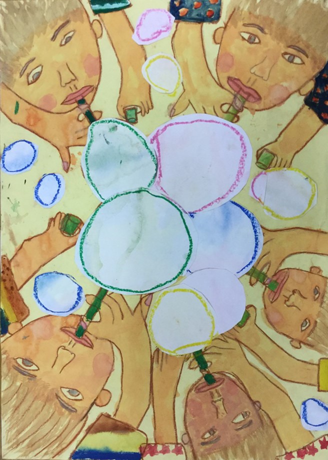 八尾市立美園小学校　４年　シャボン玉
