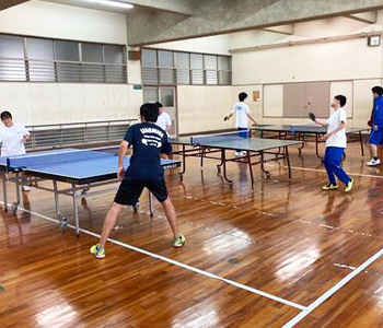 卓球部の活動写真