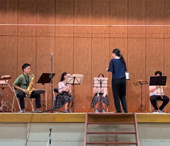 吹奏楽部の活動写真