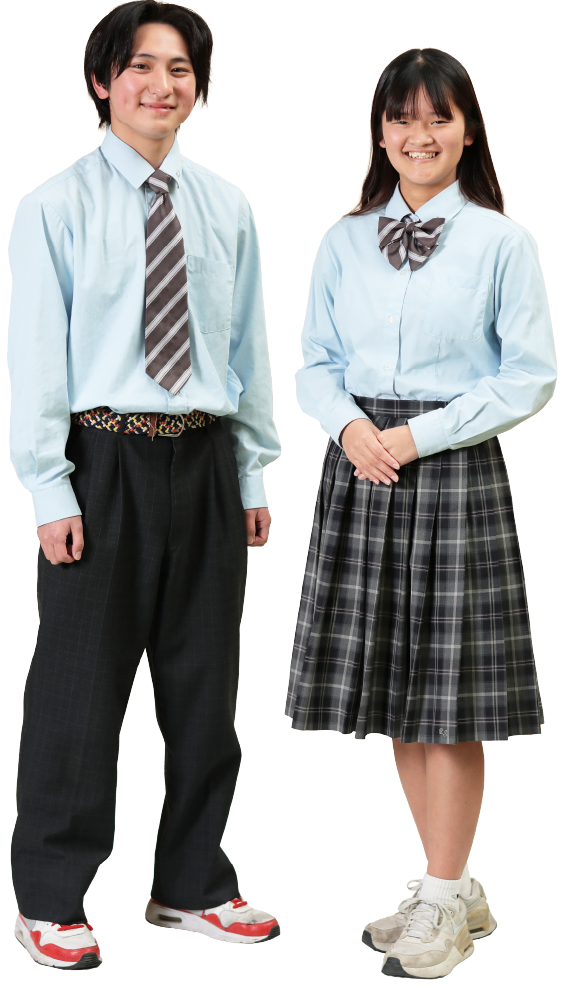 夏服を着た生徒