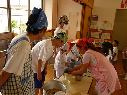 幼稚園にて