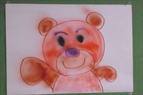 可愛いクマちゃんの絵。